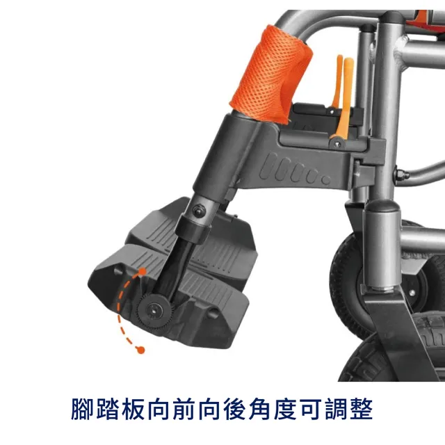 【Yongchang 永昌】鋁製摺疊電動輪椅 P108A-樂行II(電動輪椅鋰電池)