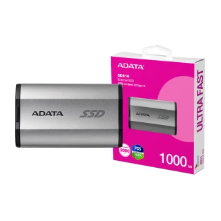 【ADATA 威剛】SD810 1000GB 外接式固態硬碟SSD(銀色 / SD810-1000G-CSG)