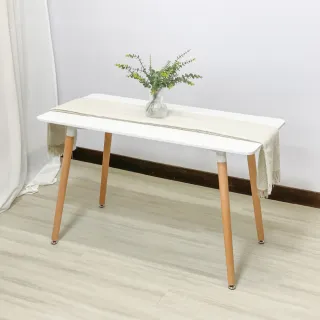 【巧屋家居】卡特維 北歐風 餐桌(辦公桌 學習桌 無印風 奶油風 待客桌 工作桌 電腦桌 書桌 電競桌)
