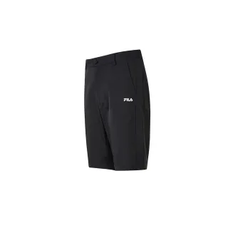 【FILA官方直營】男平織短褲-黑色(1SHY-1505-BK)
