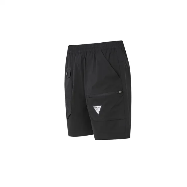 【FILA官方直營】男平織短褲-黑色(1SHY-1104-BK)