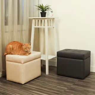 【BuyJM】MIT艾莉耐磨貓抓皮掀蓋椅(沙發椅凳/穿鞋凳/收納凳)