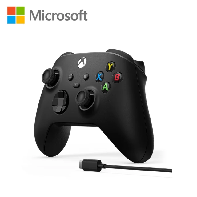 【Microsoft 微軟】超值組XBOX 原廠無線控制器+USB-C 纜線(磨砂黑)+Razer 雷蛇無線滑鼠