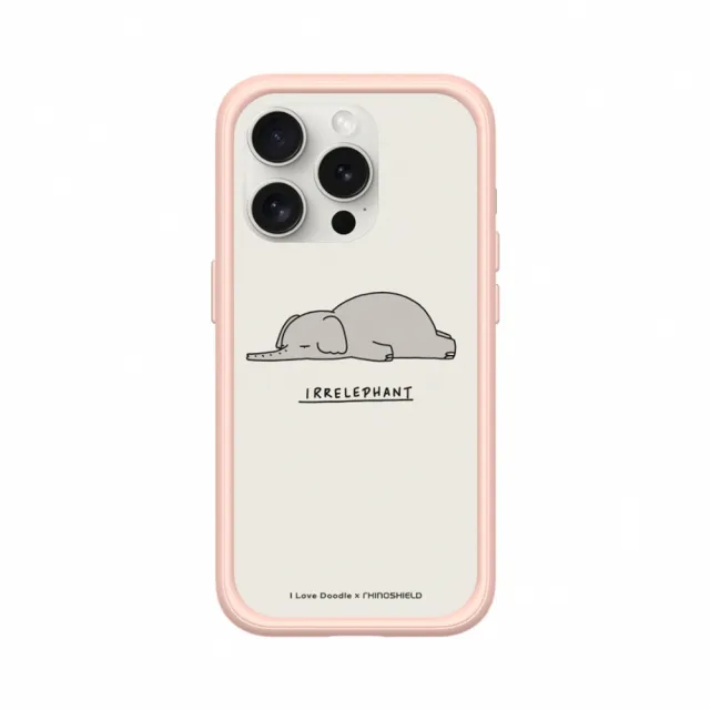 【RHINOSHIELD 犀牛盾】iPhone 13 mini/Pro/Max Mod NX MagSafe兼容 手機殼/大象(I Love Doodle)