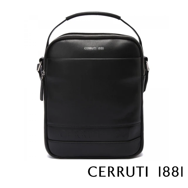 Cerruti 1881Cerruti 1881 義大利頂級小牛皮肩背包斜背包(黑色 CEBO05886M)