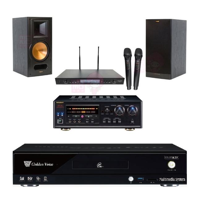 【金嗓】CPX-900 K2F+DSP-A1II+SR-889PRO+RB-81II 黑色(4TB點歌機+擴大機+無線麥克風+喇叭)