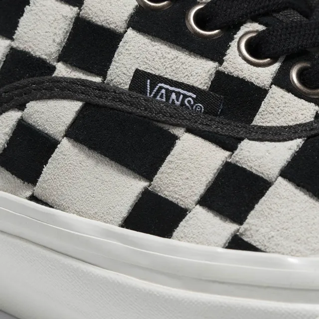 【VANS 官方旗艦】Authentic 44 DX 男女款黑白色編織棋盤格滑板鞋/休閒鞋