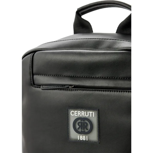 【Cerruti 1881】義大利原裝進口 頂級小牛皮後背包(黑色 CEZA06413M)