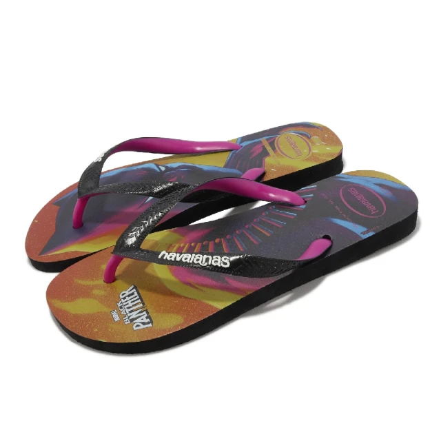 havaianas 哈瓦仕 拖鞋 Top Marvel 男鞋 紅 藍 Black Panther 漫威 黑豹 人字拖 夾腳拖(41395110437U)