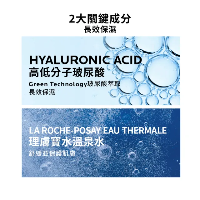 【理膚寶水】全日長效玻尿酸修護保濕乳 潤澤型50ml(2入組/長效滋潤/乳液)