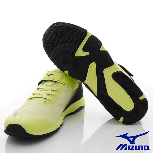 【MIZUNO 美津濃】Speed Studs Belt 4大童慢跑鞋(K1GC242304螢光綠-18-24.5cm)