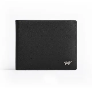 【BRAUN BUFFEL 德國小金牛】台灣總代理 HOMME-M 5卡透明窗皮夾-黯黑(BF306-316-BK)