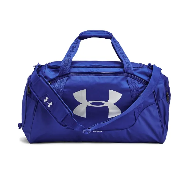 【UNDER ARMOUR】健身包 Undeniable 3.0 藍 銀 可調背帶 大空間 收提包 旅行袋 UA(1300213401)