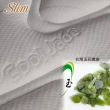 【SLIM沁涼型】台灣玉涼感紗2cm乳膠獨立筒床墊(雙人加大6尺)