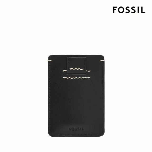 【FOSSIL 官方旗艦館】Westover 真皮直式卡夾-黑色 ML4585001(禮盒組附鐵盒)