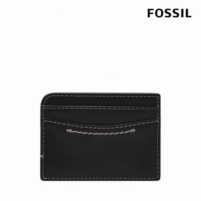 【FOSSIL 官方旗艦館】Tremont 真皮卡夾-黑色 ML4570001(禮盒組附鐵盒)