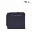 【FOSSIL 官方旗艦館】Westover 真皮拉鍊L型卡片夾包2件組-藍色 ML4594545(禮盒組附鐵盒)