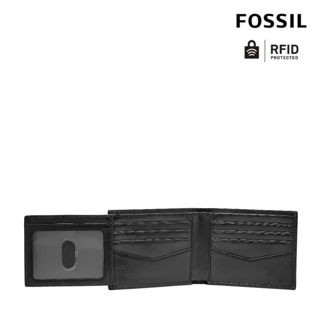 【FOSSIL 官方旗艦館】Ryan 菱形金屬logo基本款實用男短夾 雙11/1111(禮盒組附鐵盒 多色可選)