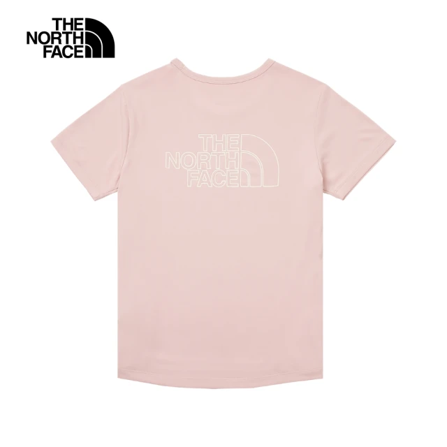 The North FaceThe North Face 北面女款粉色吸濕排汗防曬品牌LOGO短袖T恤｜87VNLK6