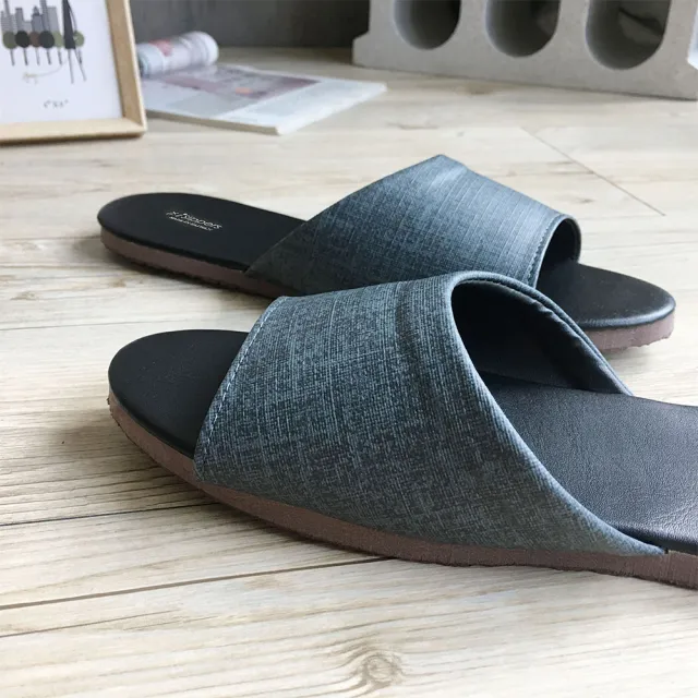 【iSlippers】台灣製造-防滑靜音 皮質室內拖鞋(6雙)