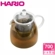 【HARIO】耐熱玻璃極簡花茶壺 700ml / CHEN-70T(細緻大濾網)