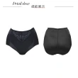 【Swear 思薇爾】美波曲線系列M-XXL蕾絲高腰三角修飾褲(黑色)