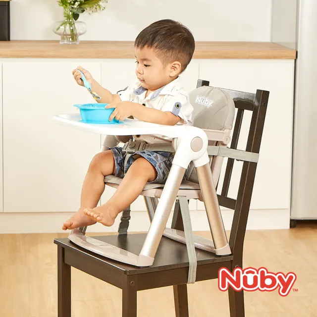 【Nuby】可攜兩用兒童餐椅(外出 野餐 出國 輕量餐椅)