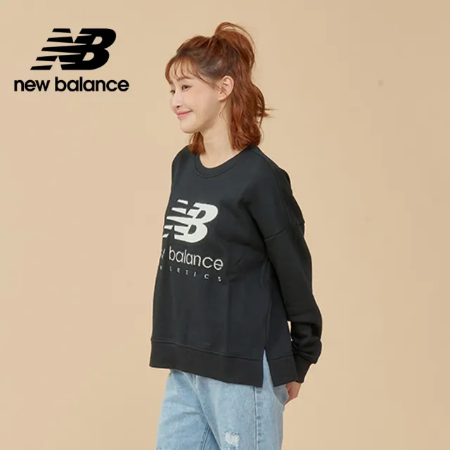 【NEW BALANCE】NB 衛衣上衣_女裝_黑色_AWT21500BK(亞版 版型正常)