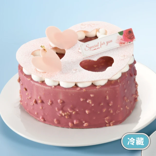 亞尼克果子工房 心馨相印草莓布蕾慕斯6吋蛋糕1入(母親節蛋糕 團購伴手禮禮盒)