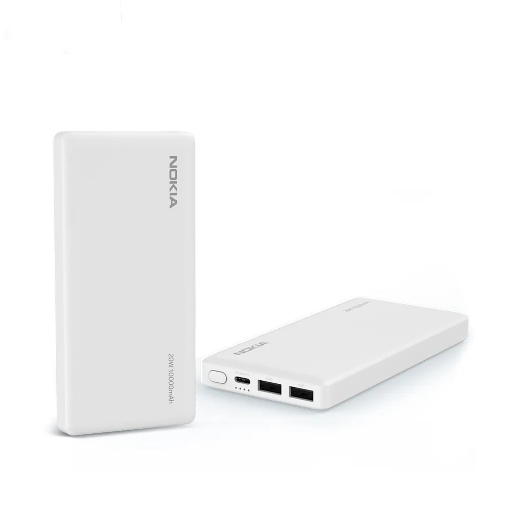 【NOKIA】10000mAh 輕薄 雙輸出 行動電源(E6205-1)