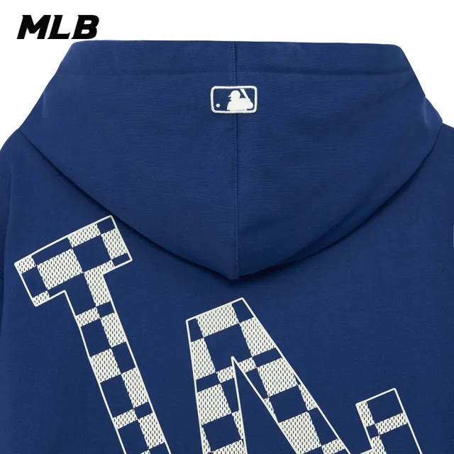 【MLB】連帽上衣 帽T Checkerboard系列 洛杉磯道奇隊(3AHDO0134-07RBS)