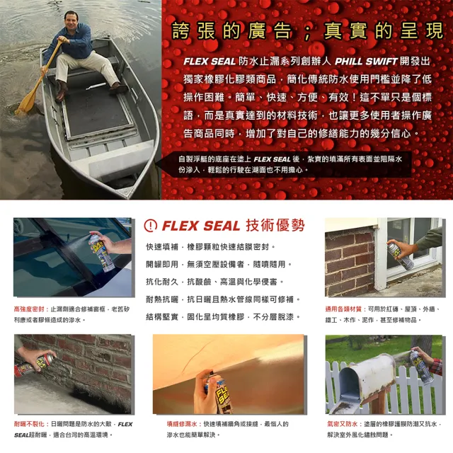 【FLEX SEAL】FLEX SEAL 萬用止漏劑(防水噴劑/共四色)