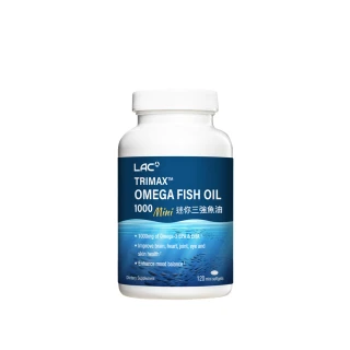 【LAC 利維喜】mini三強魚油膠囊食品x1入組(共120顆/迷你魚油/高單位魚油/EPA/DHA)