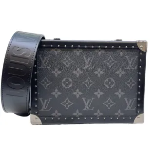 【Louis Vuitton 路易威登】Clutch Box 黑灰色原花紋硬殼包/硬盒箱/斜背包(M20101)