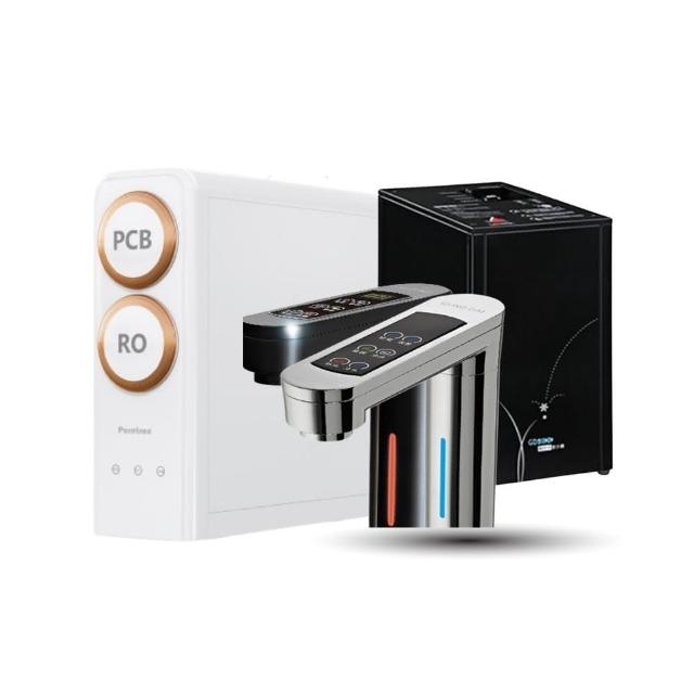 【GUNG DAI 宮黛】GD800+DF600 櫥下觸控式三溫冰溫熱飲水機(搭配 普立創DF600直輸機 節省廚下空間)