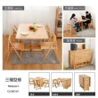 【多瓦娜】達可實木折疊收納餐桌/多功能/可完全收納(不含椅)
