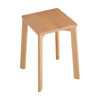 【hoi! 好好生活】林氏木業北歐實木方型座凳 LS253-原木色