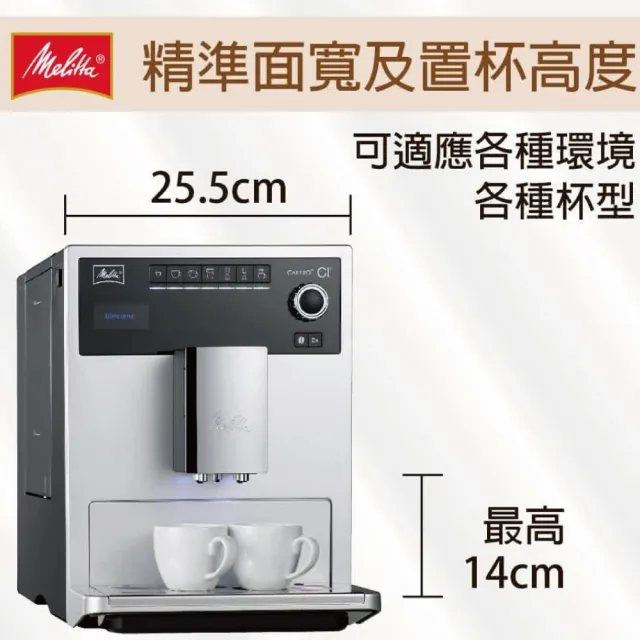 【Melitta】CAFFEO CI全自動義式拿鐵咖啡機