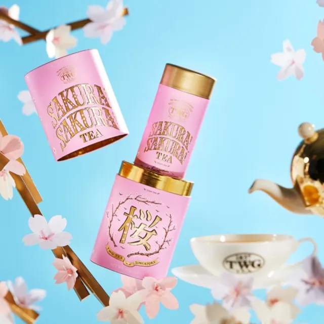 【TWG Tea】頂級訂製茗茶 櫻之頌！茗茶 100g/罐(Sakura! Sakura! Tea;綠茶)