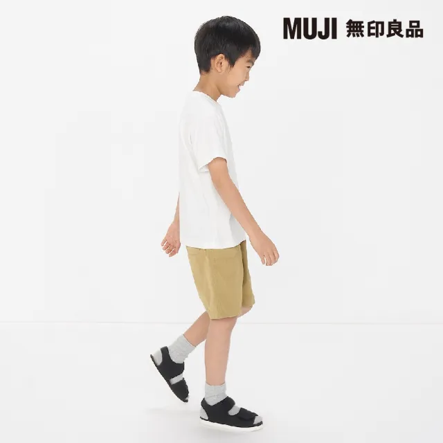 【MUJI 無印良品】兒童棉混聚酯纖維刺繡口袋短袖T恤(共9色)