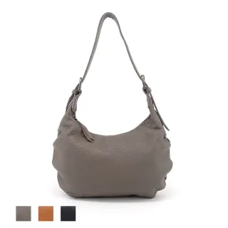 【LouiseC.】Tree House 軟牛皮皺褶設計肩背斜背水餃真皮包-3色-雙隔層設計(真皮包包 YS9011)