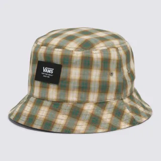 【VANS 官方旗艦】Patch 男女款綠色格紋漁夫帽