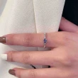 【MoonDy】戒指 戒指女生 925純銀戒指 可調式戒指 方鑽戒指 戒指女生韓版 女友生日禮物 婚禮小禮物