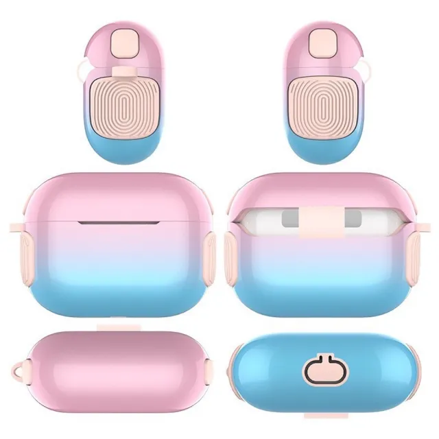 【LOYALTY】AirPods 1代/2代/3代/Pro漸變電鍍色耳機保護殼 6色