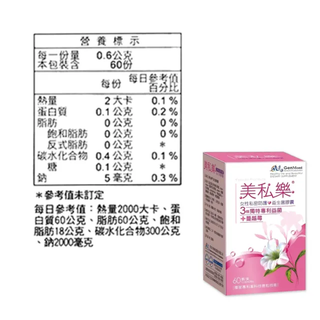 【景岳生技】美私樂益生菌膠囊 60粒(特殊專利配方)