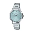 【CASIO 卡西歐】酷炫時尚風格設計腕錶 薄荷藍 30mm(SHE-4554D-2A)