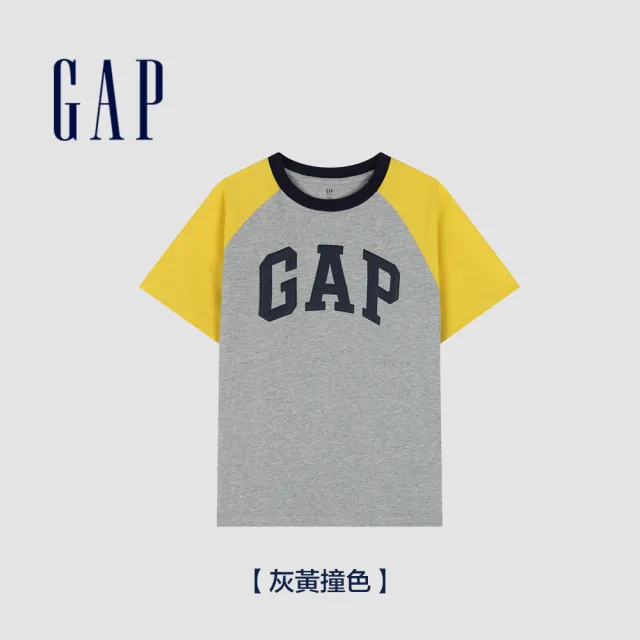 【GAP】兒童裝 Logo/小熊印花純棉圓領短袖T恤-多色可選(890474)