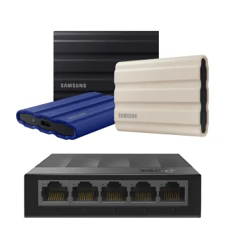【SAMSUNG 三星】搭 5埠 交換器 ★ T7 Shield 2TB USB 3.2 Gen 2 外接 SSD 固態硬碟