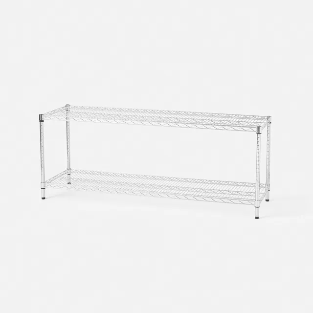【特力屋】組合  耐重型鍍鉻二層架 152x46x60cm
