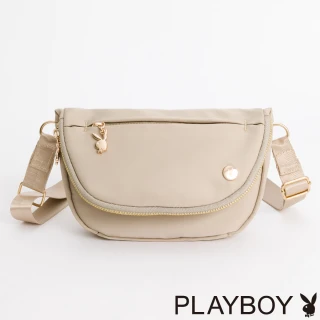 【PLAYBOY】斜背包 Vigorous系列(卡其色)
